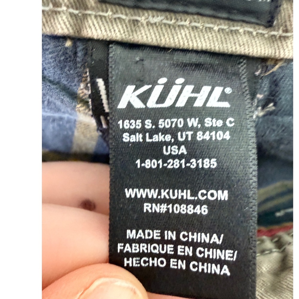 Kuhl Hot Rydr Flannel Lined Pants Mens 32x30 Brown Vintage Patina Dye Work - Picture 11 of 16